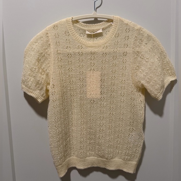 NWT Doen Danae Pointelle Cardigan Set in Vanilla Size XS - Picture 12 of 15